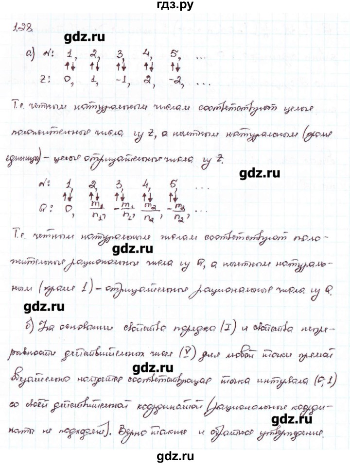 ГДЗ по алгебре 10 класс Никольский   § 1. действительные числа. - 1.28, Решебник