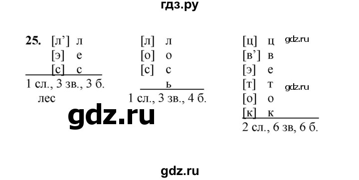 ГДЗ по русскому языку 2 класс  Соловейчик   упражнение - 25, Решебник 2023