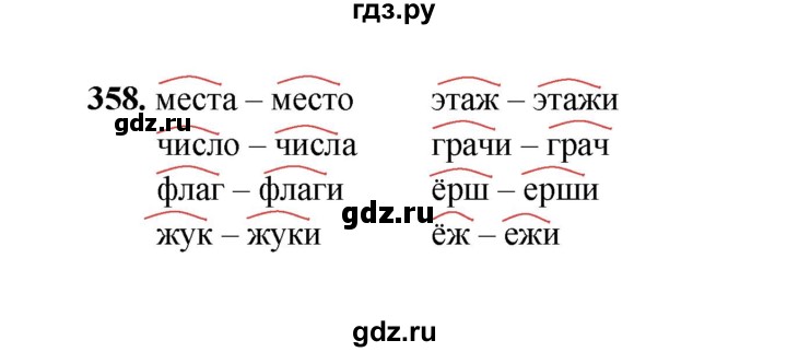 ГДЗ по русскому языку 2 класс  Соловейчик   упражнение - 358, Решебник 2023