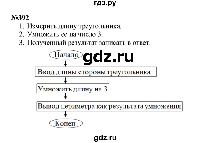 ГДЗ по математике 4 класс  Чекин   часть 2 (номер) - 392, Решебник №1