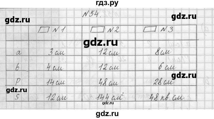 ГДЗ по математике 4 класс Захарова тетрадь для самостоятельной работы (Чекин) часть 1. задание - 54, Решебник №1