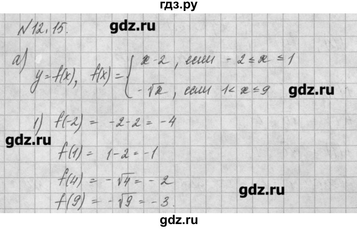 ГДЗ по алгебре 8 класс  Мордкович задачник Углубленный уровень § 12 - 15, Решебник №1