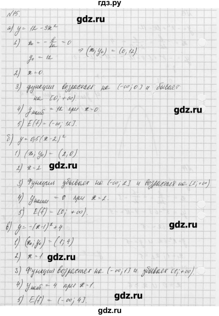 ГДЗ по алгебре 8 класс  Мордкович задачник Углубленный уровень итоговое повторение - 15, Решебник №1