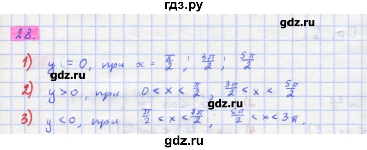 ГДЗ по алгебре 11 класс Колягин  Базовый и углубленный уровень упражнение - 28, Решебник