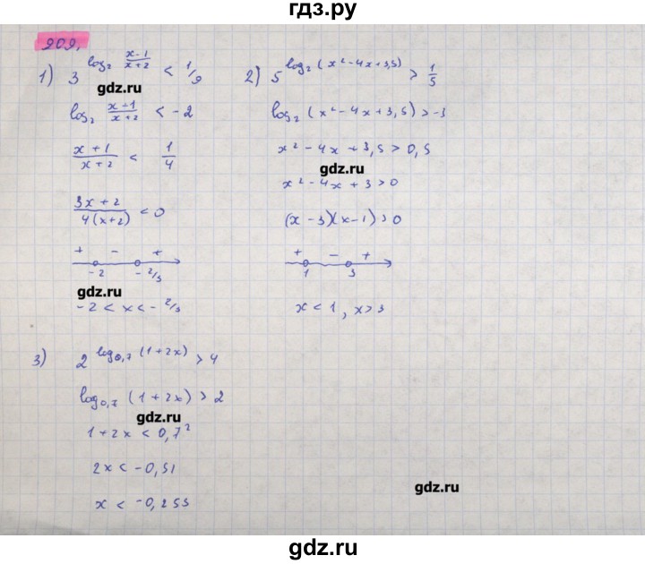 ГДЗ по алгебре 11 класс Колягин  Базовый и углубленный уровень упражнение - 909, Решебник