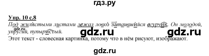 ГДЗ по русскому языку 4 класс Соловейчик упражнение - 10, Решебник 2016