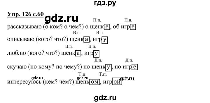 ГДЗ по русскому языку 4 класс Соловейчик упражнение - 126, Решебник 2016