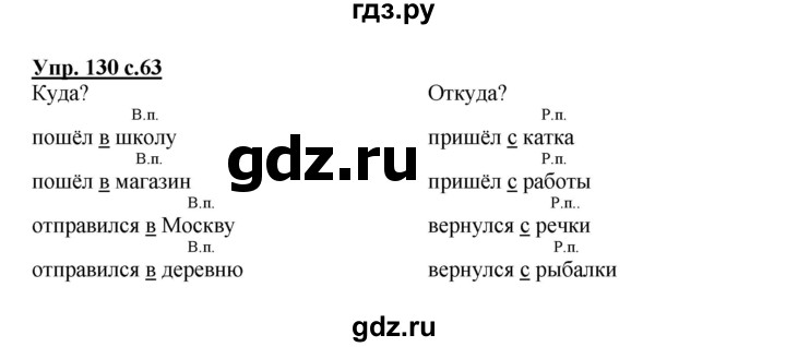 ГДЗ по русскому языку 4 класс Соловейчик упражнение - 130, Решебник 2016