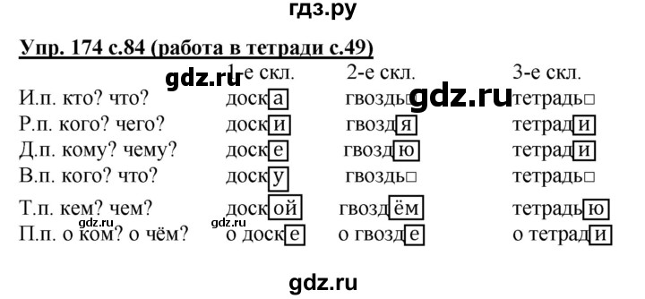 ГДЗ по русскому языку 4 класс Соловейчик упражнение - 174, Решебник 2016