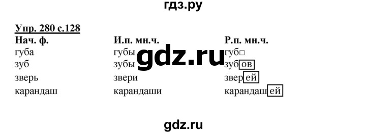 ГДЗ по русскому языку 4 класс Соловейчик упражнение - 280, Решебник 2016