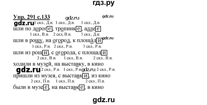 ГДЗ по русскому языку 4 класс Соловейчик упражнение - 291, Решебник 2016