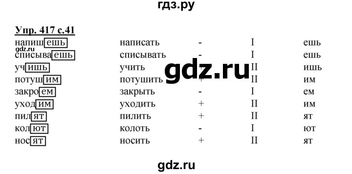 ГДЗ по русскому языку 4 класс Соловейчик упражнение - 417, Решебник 2016