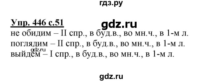 ГДЗ по русскому языку 4 класс Соловейчик упражнение - 446, Решебник 2016