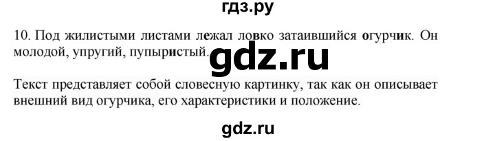ГДЗ по русскому языку 4 класс Соловейчик упражнение - 10, Решебник 2024
