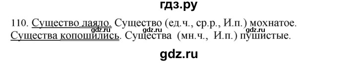 ГДЗ по русскому языку 4 класс Соловейчик упражнение - 110, Решебник 2024