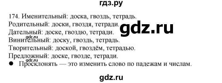 ГДЗ по русскому языку 4 класс Соловейчик упражнение - 174, Решебник 2024