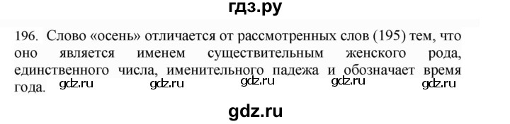 ГДЗ по русскому языку 4 класс Соловейчик упражнение - 196, Решебник 2024