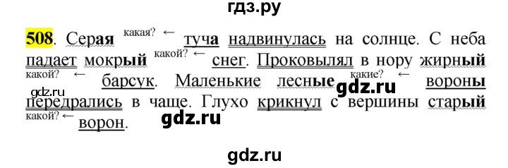 ГДЗ по русскому языку 5 класс Рыбченкова часть 2 / упражнение - 508, Решебник 2016