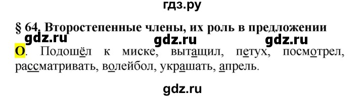 ГДЗ по русскому языку 5 класс Рыбченкова часть 2 / орфографический практикум - §64, Решебник 2016