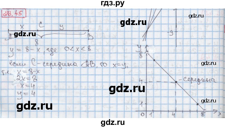 ГДЗ по алгебре 7 класс Мерзляк  Углубленный уровень § 26 - 26.45, Решебник №2 к учебнику 2016