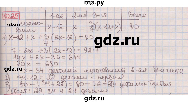 ГДЗ по алгебре 7 класс Мерзляк  Углубленный уровень § 10 - 10.25, Решебник №2 к учебнику 2016