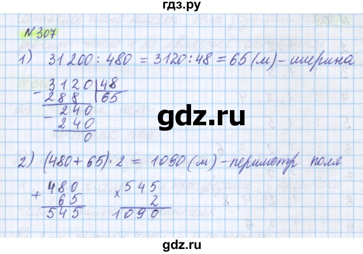 ГДЗ по математике 5 класс Истомина   упражнение - 307, Решебник