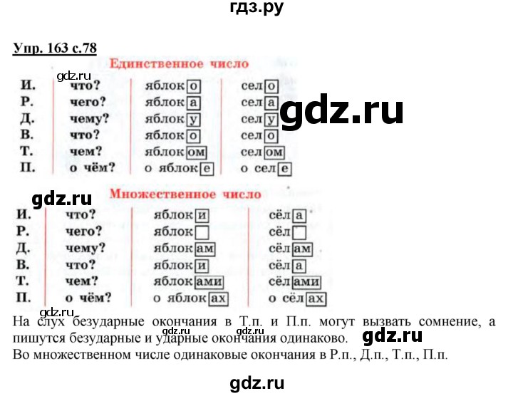 ГДЗ по русскому языку 3 класс  Полякова   часть 2 (номер) - 163, Решебник №1
