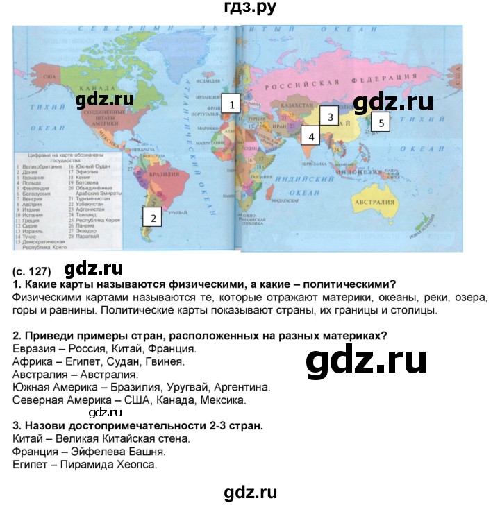 ГДЗ по окружающему миру 2 класс  Плешаков   часть 2 (страница) - 127, Решебник №1 к учебнику 2017