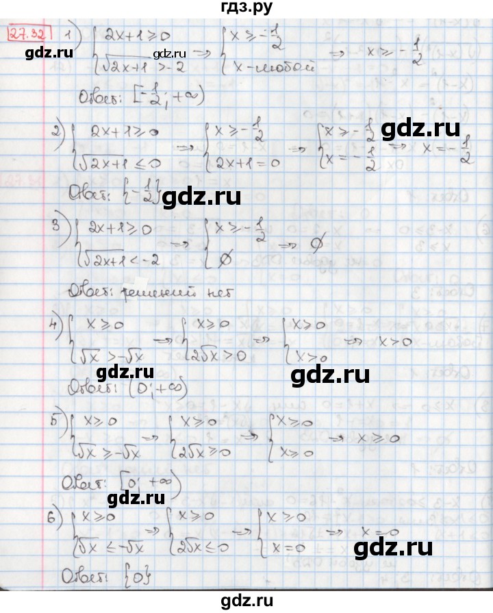 ГДЗ по алгебре 8 класс Мерзляк  Углубленный уровень § 27 - 27.32, Решебник №1