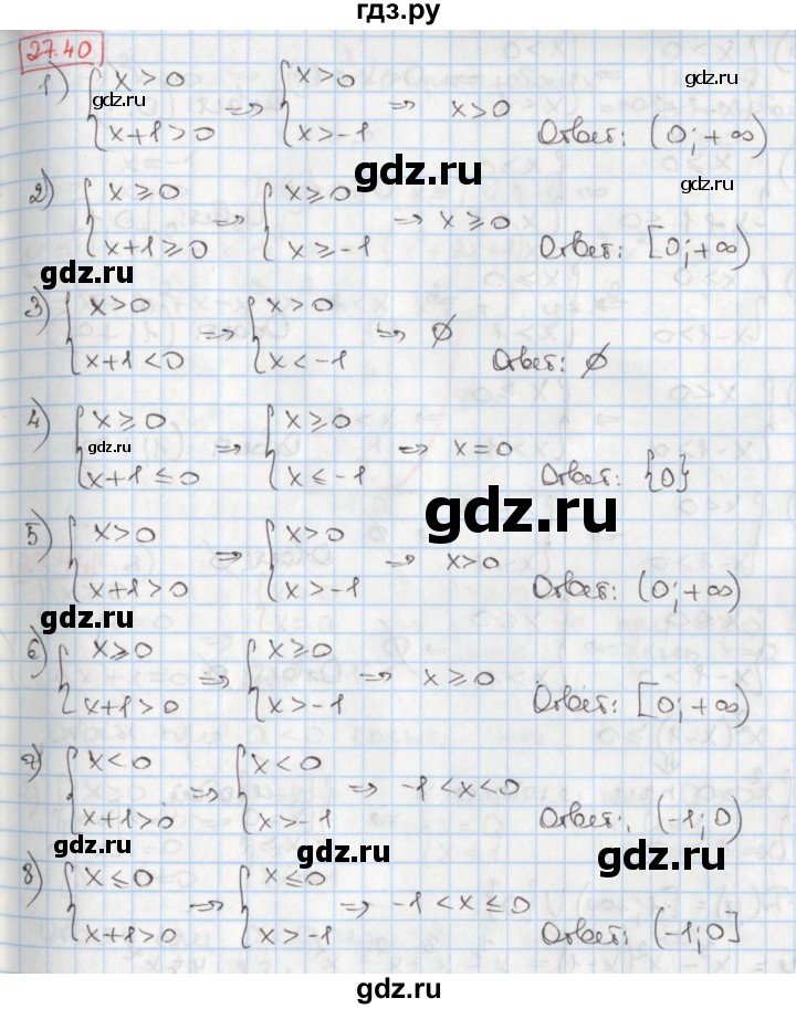 ГДЗ по алгебре 8 класс Мерзляк  Углубленный уровень § 27 - 27.40, Решебник №1