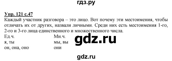 ГДЗ по русскому языку 3 класс Соловейчик упражнение - 121, Решебник №1 2015
