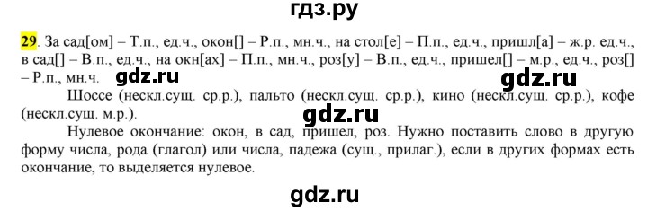 ГДЗ по русскому языку 6 класс Рыбченкова часть 1 - 29, Решебник к учебнику 2016