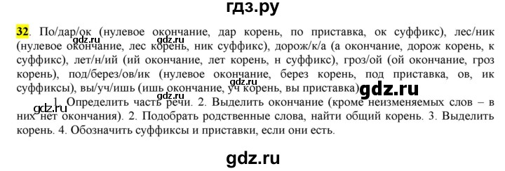 ГДЗ по русскому языку 6 класс Рыбченкова часть 1 - 32, Решебник к учебнику 2016