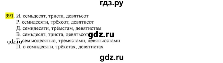 ГДЗ по русскому языку 6 класс Рыбченкова часть 2 - 391, Решебник к учебнику 2016