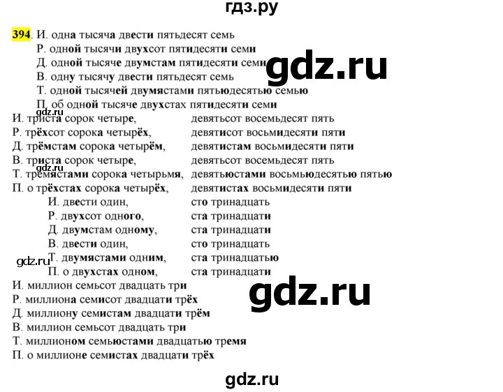 ГДЗ по русскому языку 6 класс Рыбченкова часть 2 - 394, Решебник к учебнику 2016