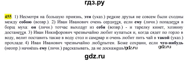 ГДЗ по русскому языку 6 класс Рыбченкова часть 2 - 455, Решебник к учебнику 2016