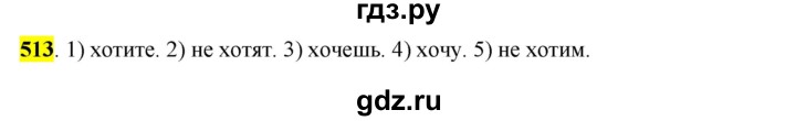 ГДЗ по русскому языку 6 класс Рыбченкова часть 2 - 513, Решебник к учебнику 2016