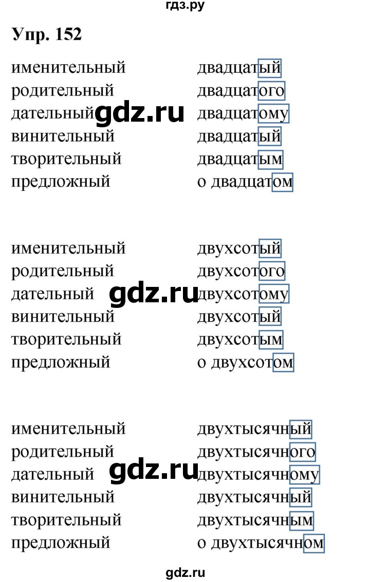 ГДЗ по русскому языку 6 класс Рыбченкова часть 2 / упражнение - 152, Решебник 2024