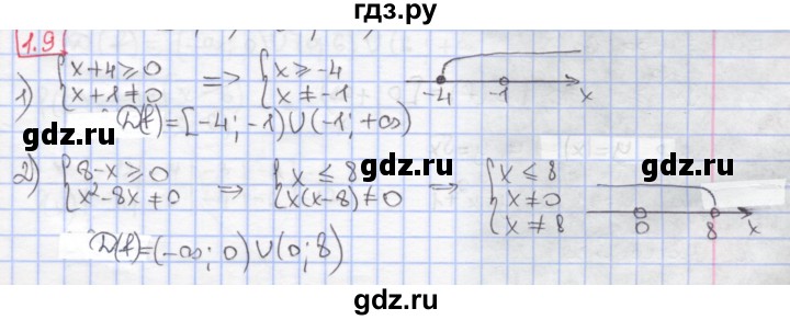 ГДЗ по алгебре 9 класс Мерзляк  Углубленный уровень § 1 - 1.9, Решебник к учебнику 2017