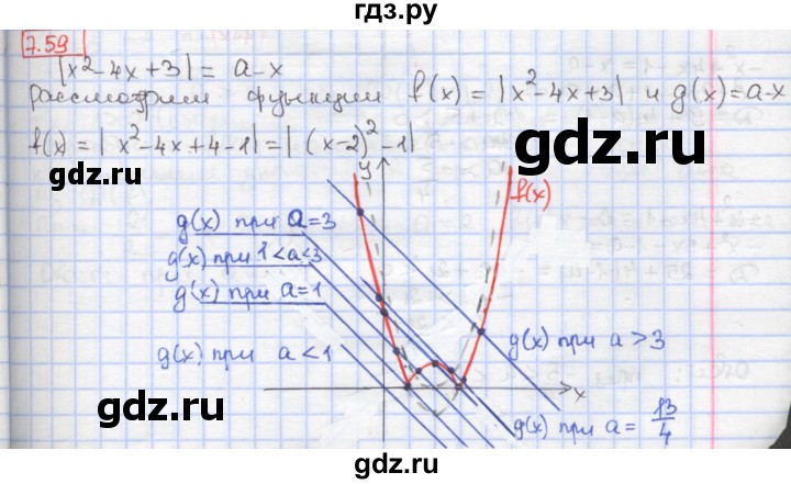 ГДЗ по алгебре 9 класс Мерзляк  Углубленный уровень § 7 - 7.59, Решебник к учебнику 2017