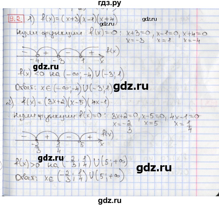 ГДЗ по алгебре 9 класс Мерзляк  Углубленный уровень § 9 - 9.2, Решебник к учебнику 2017