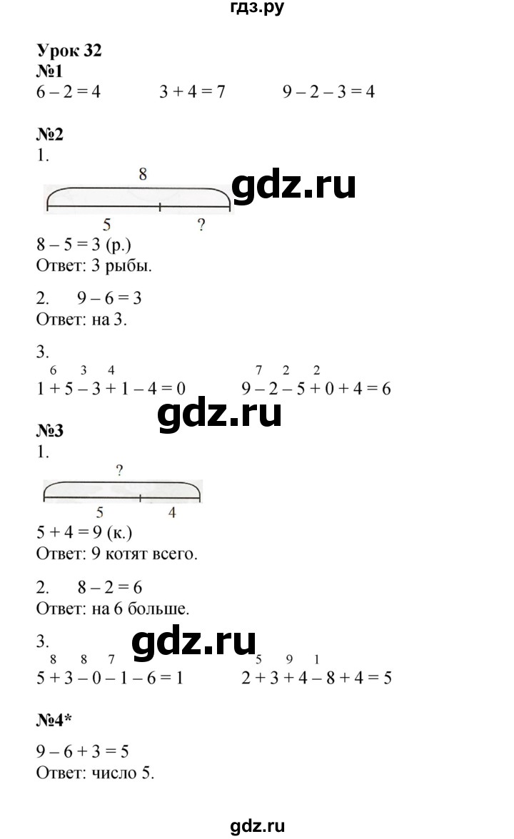 ГДЗ по математике 1 класс Петерсон рабочая тетрадь  часть 2. страница - 63, Решебник 2022