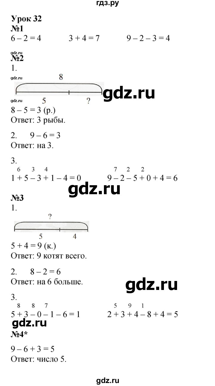 ГДЗ по математике 1 класс Петерсон рабочая тетрадь  часть 2. страница - 63, Решебник 2023