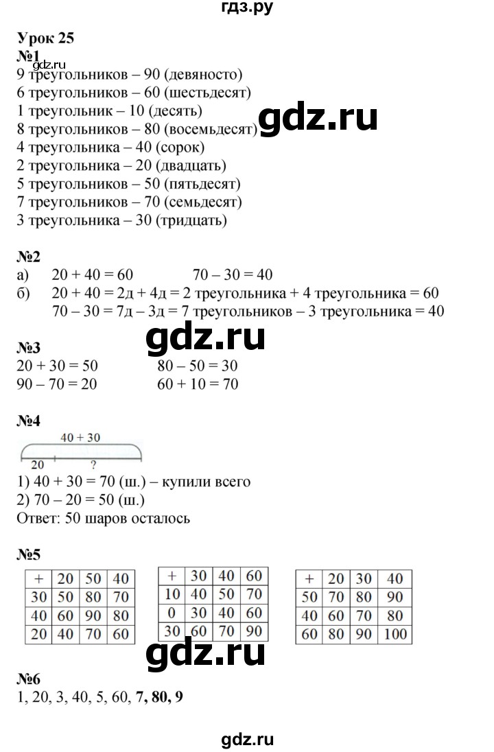 ГДЗ по математике 1 класс Петерсон рабочая тетрадь часть 3. страница - 33, Решебник 2022