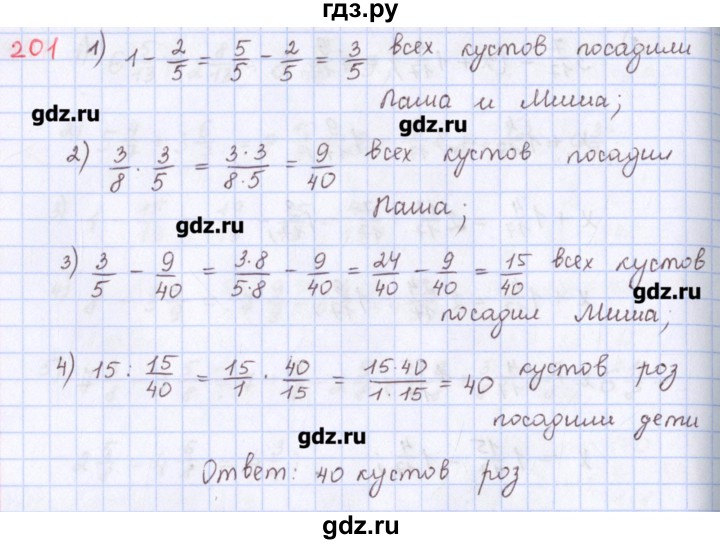 ГДЗ по математике 5 класс Мерзляк  дидактические материалы  вариант 2 - 201, Решебник №1