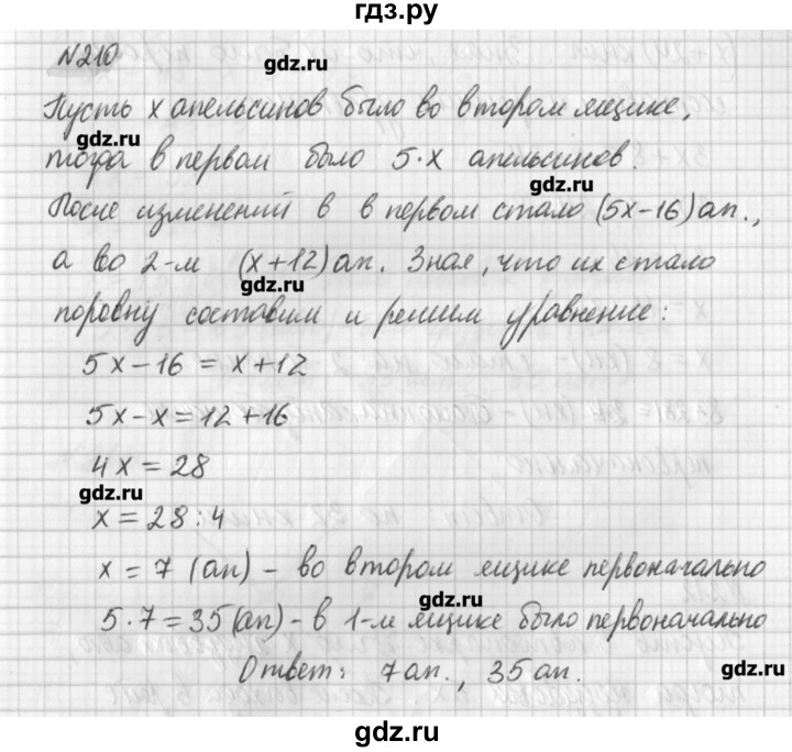ГДЗ по математике 6 класс Мерзляк дидактические материалы  вариант 3 - 210, Решебник №1