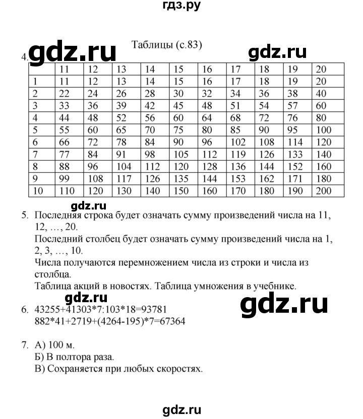ГДЗ по математике 4 класс Башмаков часть 2. страница - 83, Решебник №1 2012