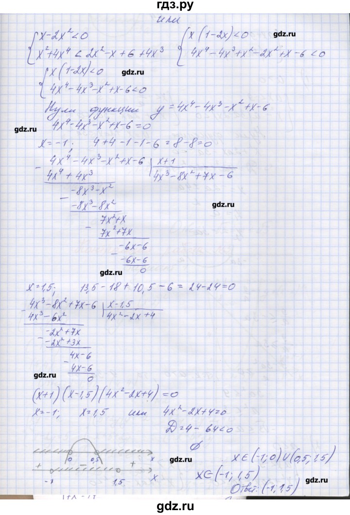 ГДЗ по алгебре 7‐9 класс Мордкович контрольные работы Углубленный уровень 9 класс / КР-2. вариант - 4, Решебник №1