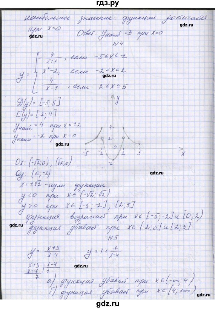 ГДЗ по алгебре 7‐9 класс Мордкович контрольные работы Углубленный уровень 9 класс / КР-5. вариант - 2, Решебник №1