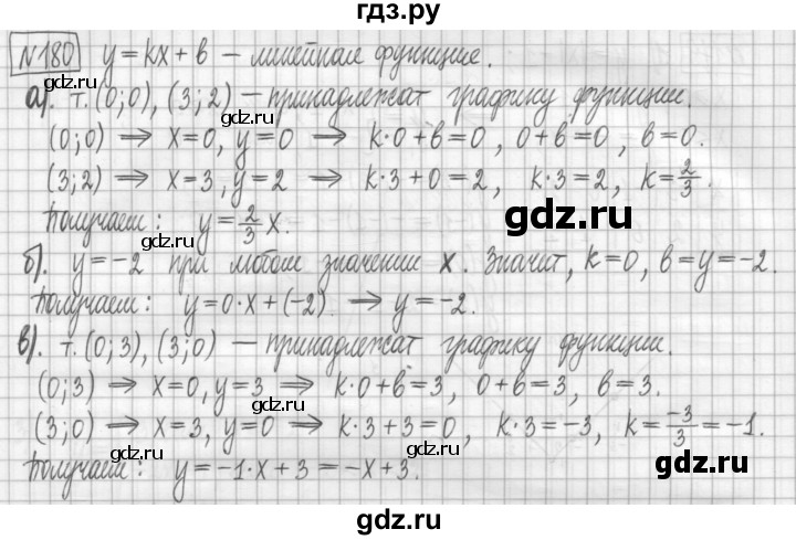 ГДЗ по алгебре 7 класс Мерзляк дидактические материалы  упражнение / вариант 2 - 180, Решебник
